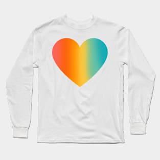 Gradient heart silhouette Long Sleeve T-Shirt